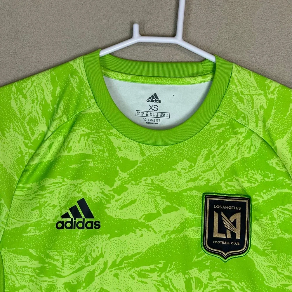 Adidas LAFC Los Angeles Football Club Soccer Jersey‎ Lime Green XS Climalite